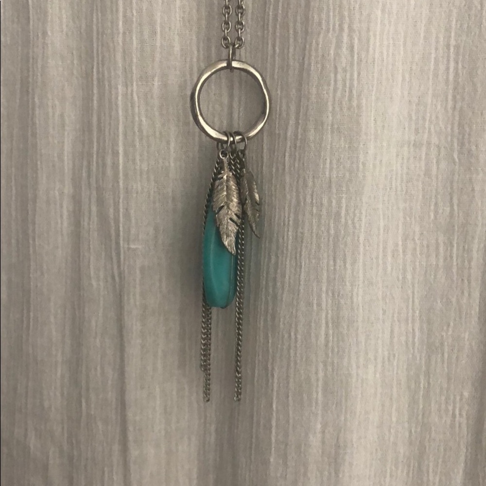 Turquoise long necklace